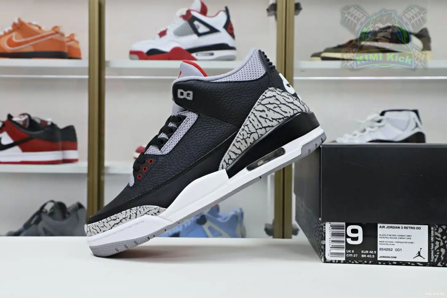 Jordan 2018（854262-001） 3 blackcement Jordan Air Kimikick  retro 0825
